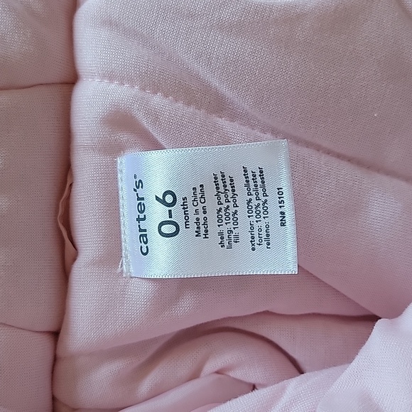 Carters NWOT 0-6 Month Snow Leopard Cozy Bunting Gray with pink lining - Picture 2 of 6